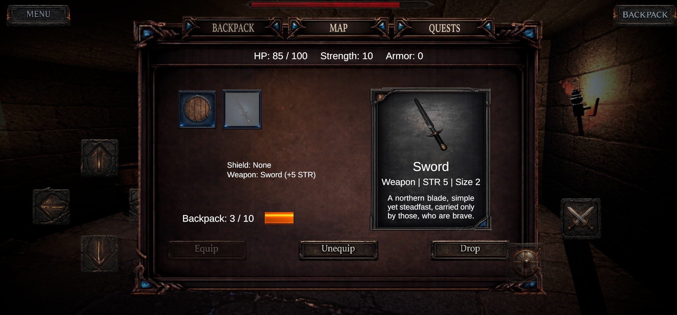 Equipment in the world of Halls of Jötunn